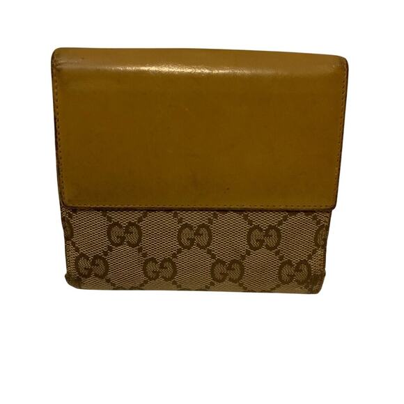 GUCCI Jackie GG Logo Canvas Leather Wallet - Picture 3 of 8